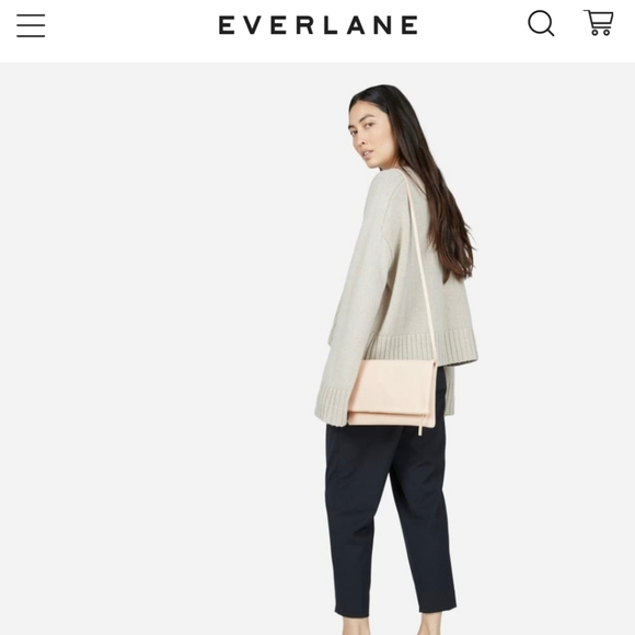 NWOT Everlane nude leather purse - Picture 5 of 5